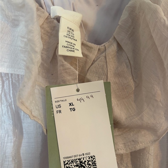 H&M off-pink Ruffled Dress - Picture 2 of 2